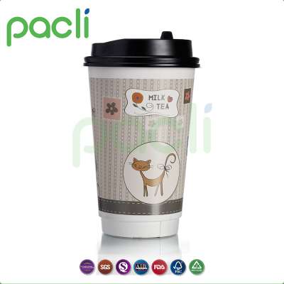 Hot Sale double wall popular paper cups for coffee