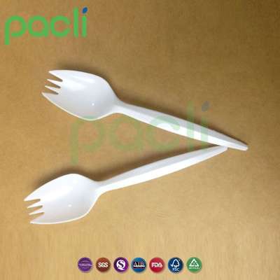 White Cheap Plastic Spoon Fork Party Restaurant Cutlery